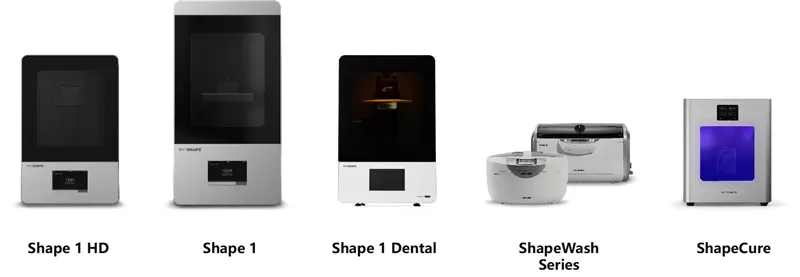 Photo of Shape 1 Series including: Shape 1, Shape 1 HD, Shape 1 Dental, ShapeWash Series and Shape cure